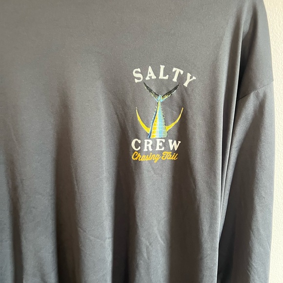 Salty crew men’s graphic gray long sleeve sunshirt fishing sun protection XL - Picture 2 of 4